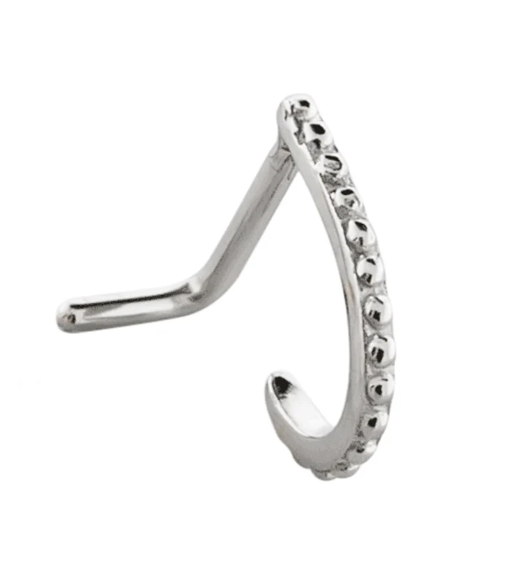18G Beaded Line Nose Curve - Mrs Treak