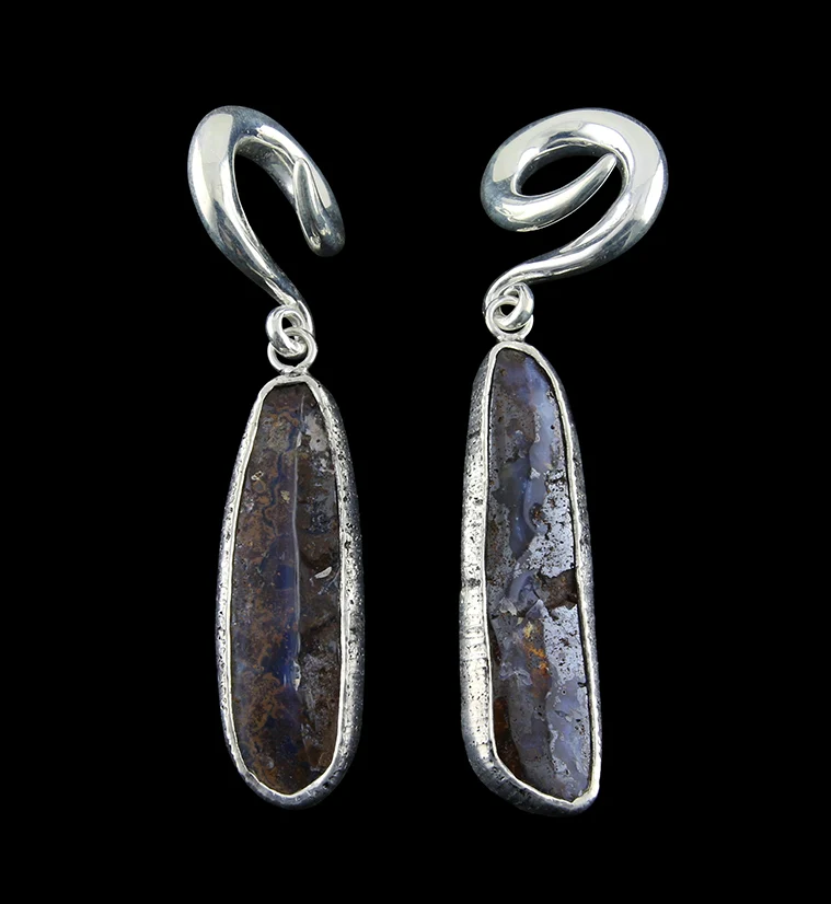 Boulder Opal Ear Weights Version 13 - Mrs Treak
