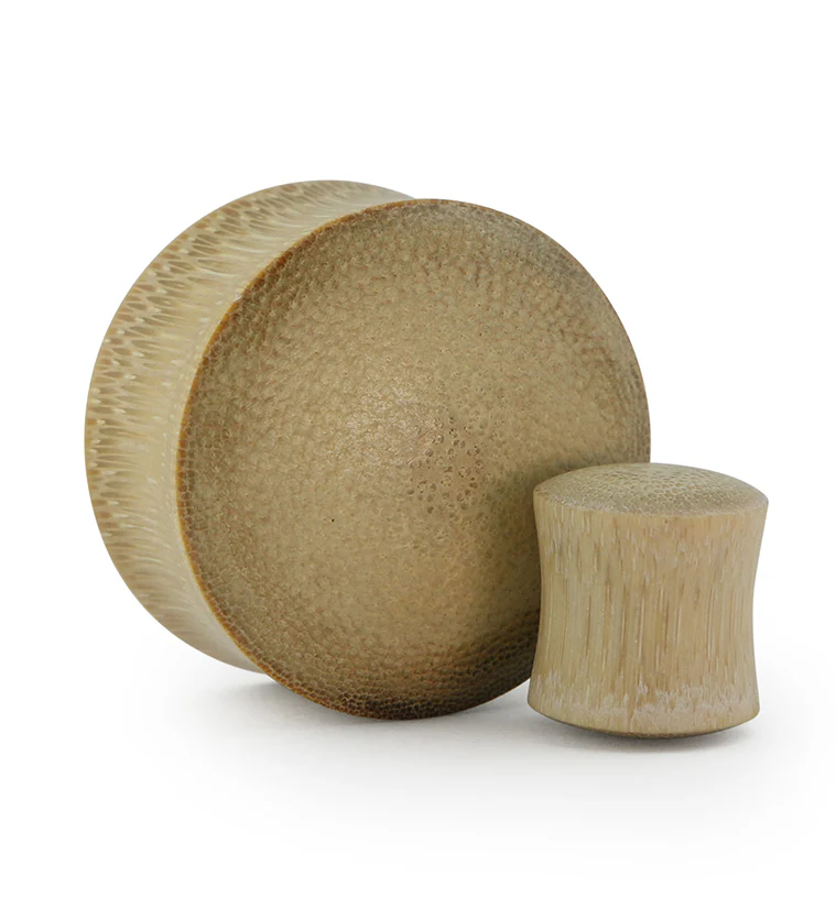 Bamboo Convex Double Flare Plugs - Mrs Treak