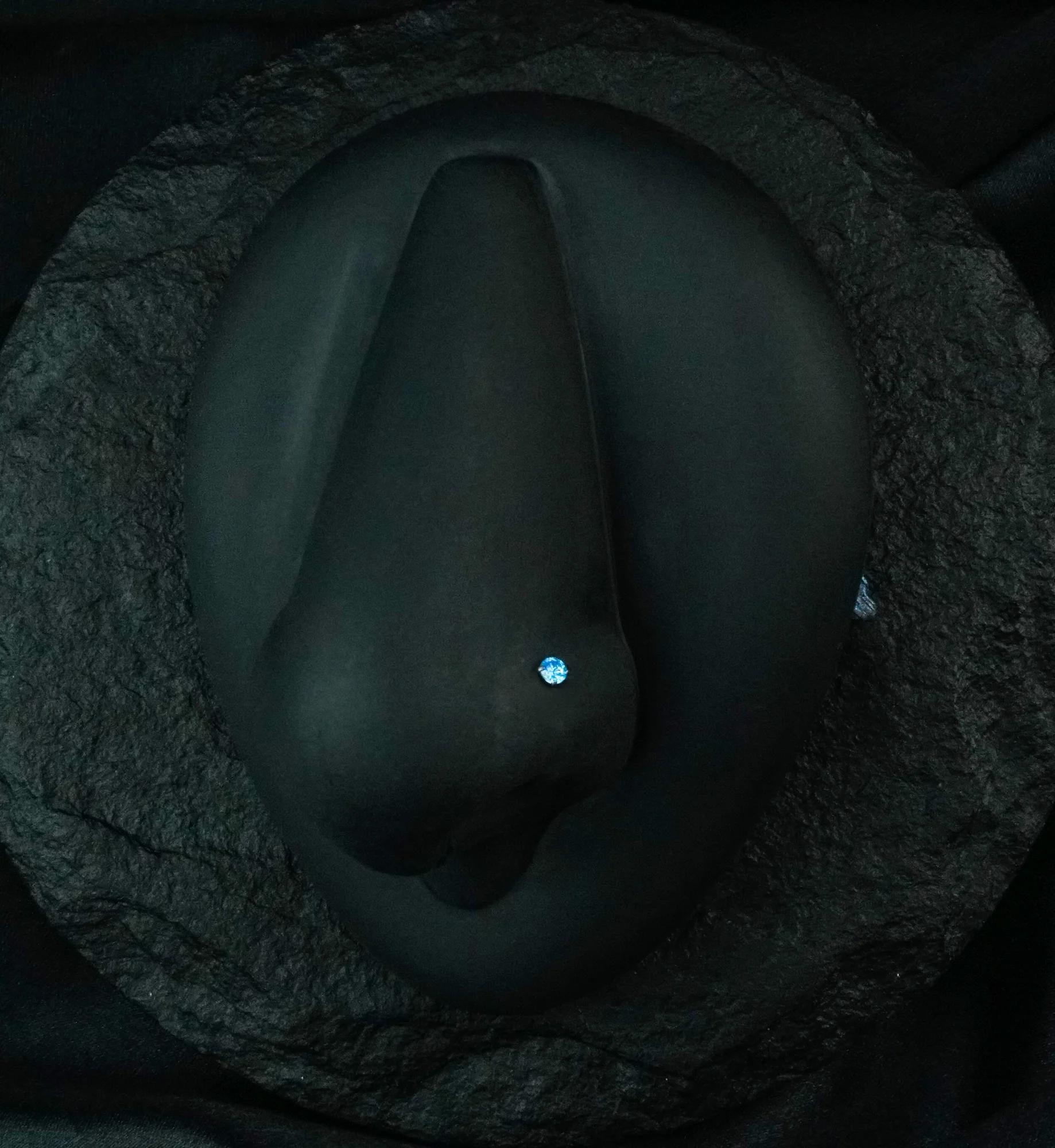 Aqua CZ Titanium Nose Screw - Mrs Treak