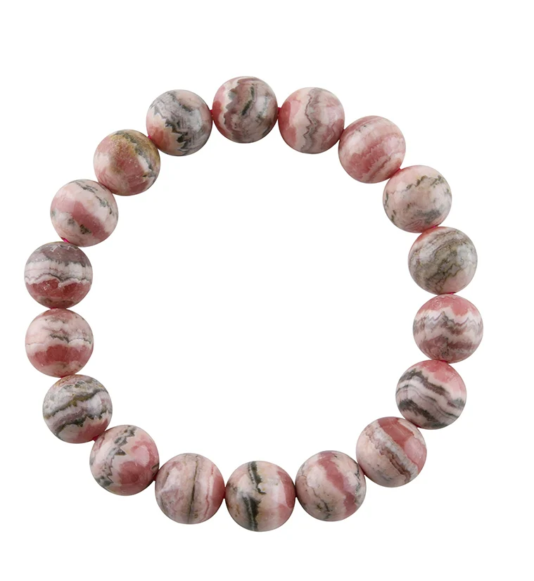 Rhodochrosite Stone Bracelet - Mrs Treak