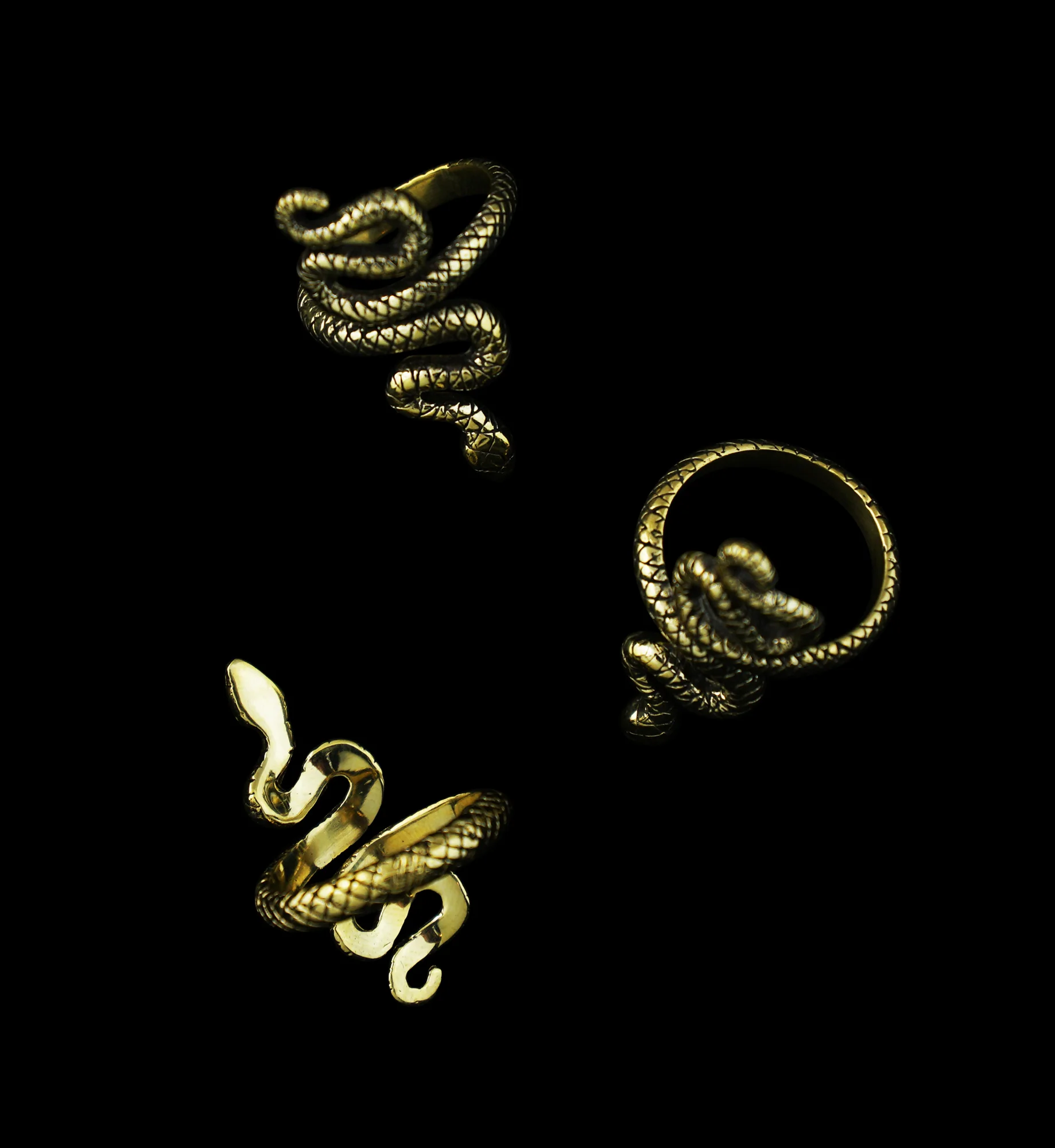 Snake Brass Ring - Mrs Treak