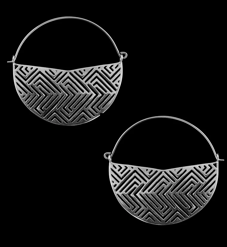 Silver Boundary Titanium Hangers - Earrings - Mrs Treak