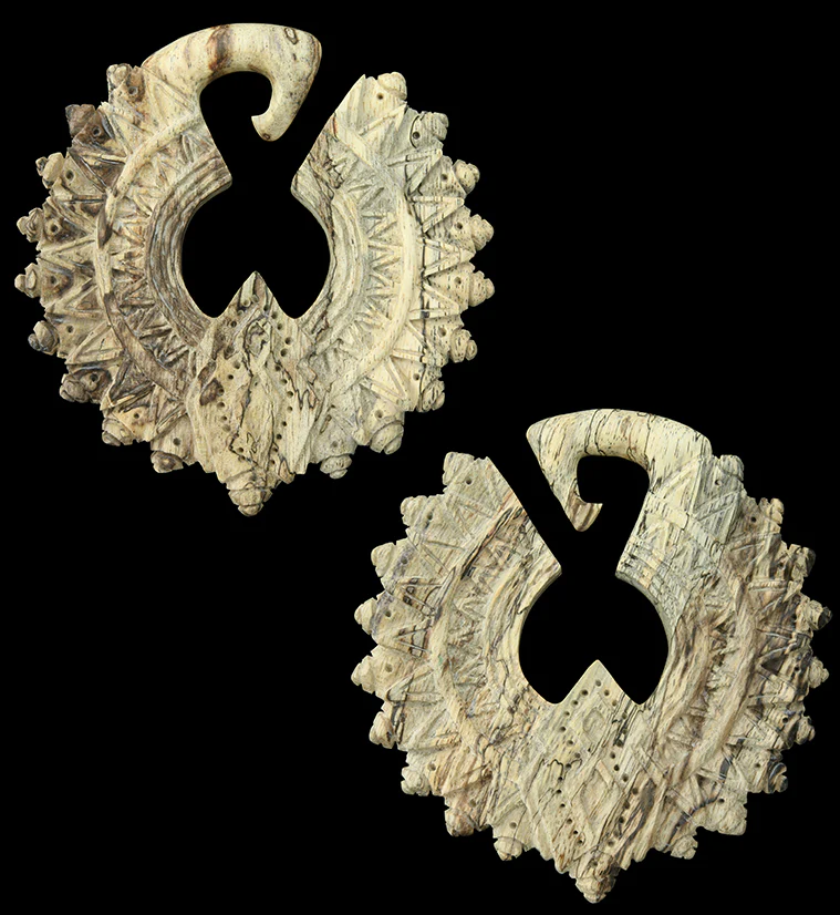 Midway Tamarind Wooden Ear Weights - Mrs Treak