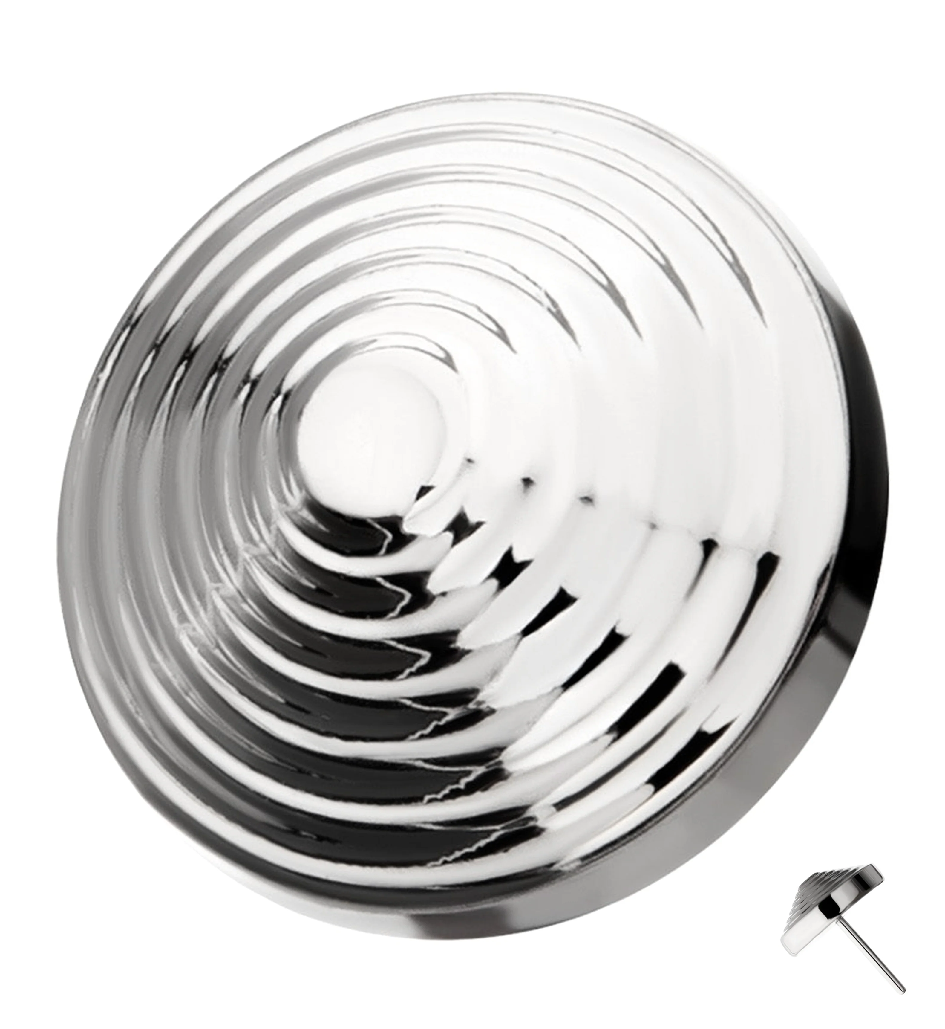 Score Tiered Disc Titanium Threadless Top - Mrs Treak