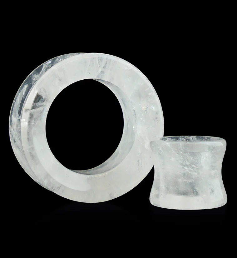 Crystal Quartz Stone Tunnels - Mrs Treak