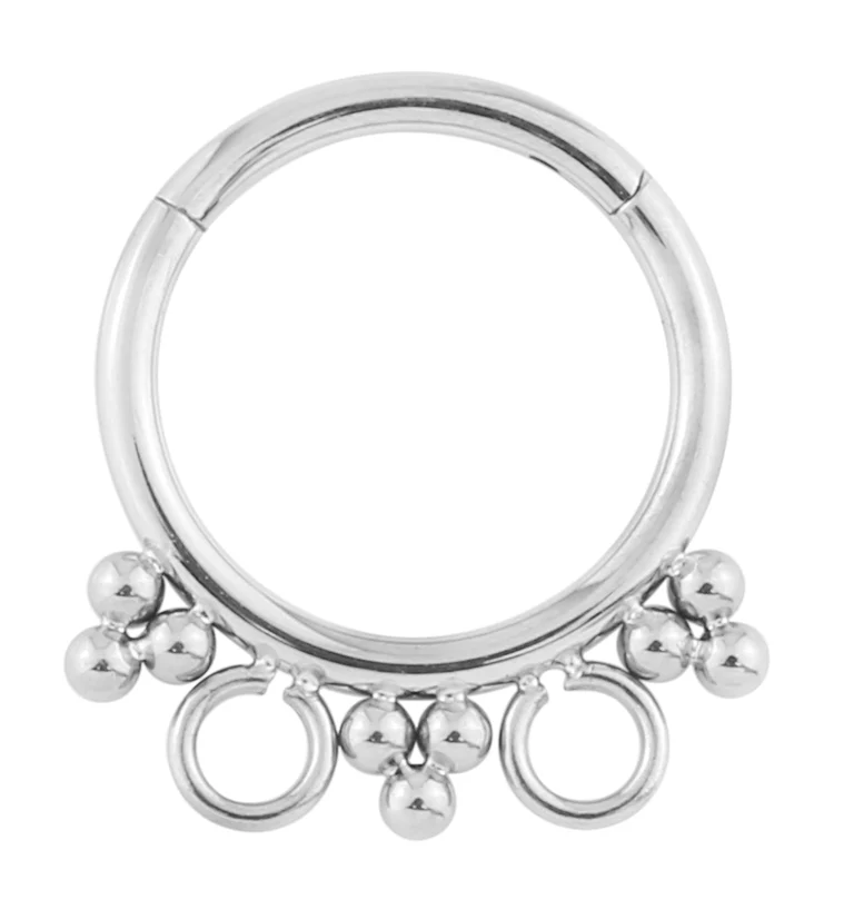 Capricious Titanium Fuse Hinged Segment Ring - Mrs Treak