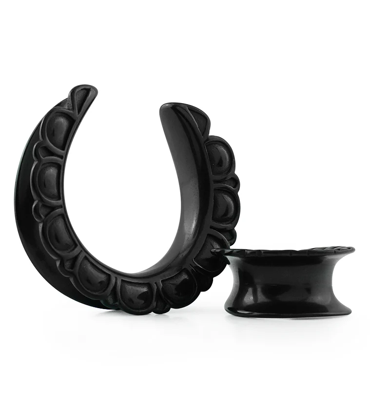 Black PVD Petal Saddles - Mrs Treak