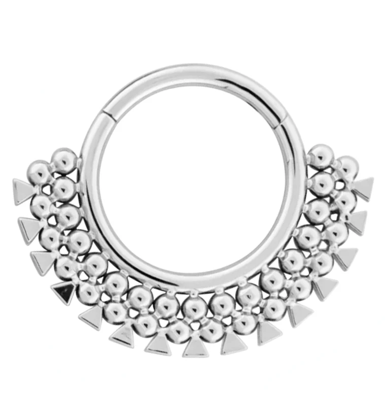 Mantle Titanium Hinged Segment Ring - Mrs Treak