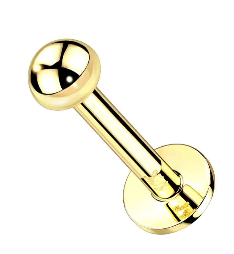 14kt Gold Dome Labret - Mrs Treak