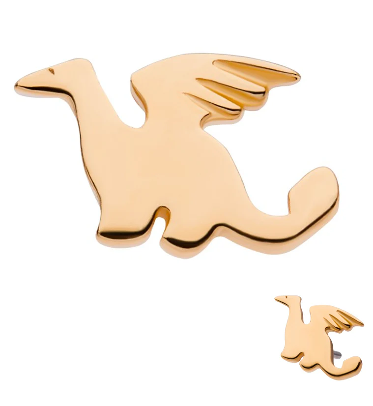 14kt Gold Dragon Threadless Top - Mrs Treak