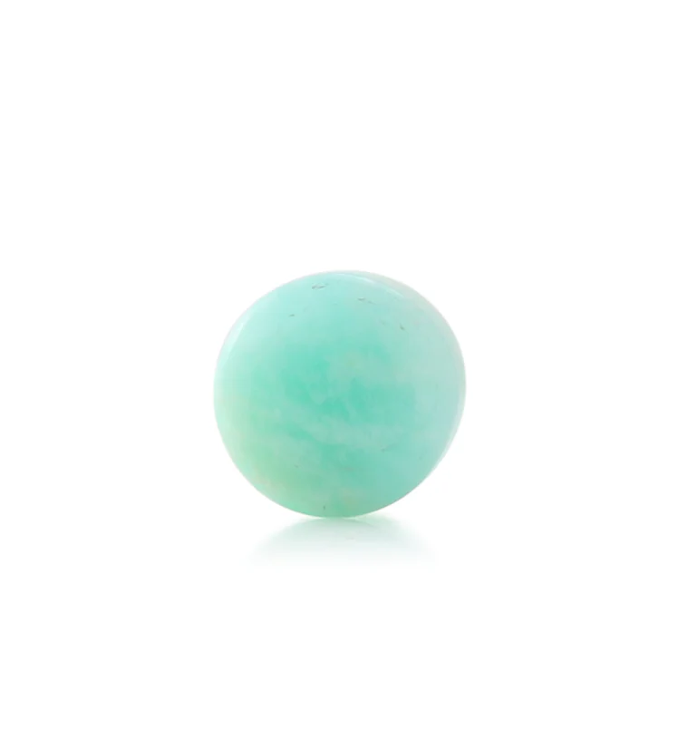 Amazonite Stone Plugs 00G (10mm) - Version 1 (Single Plug) - Mrs Treak
