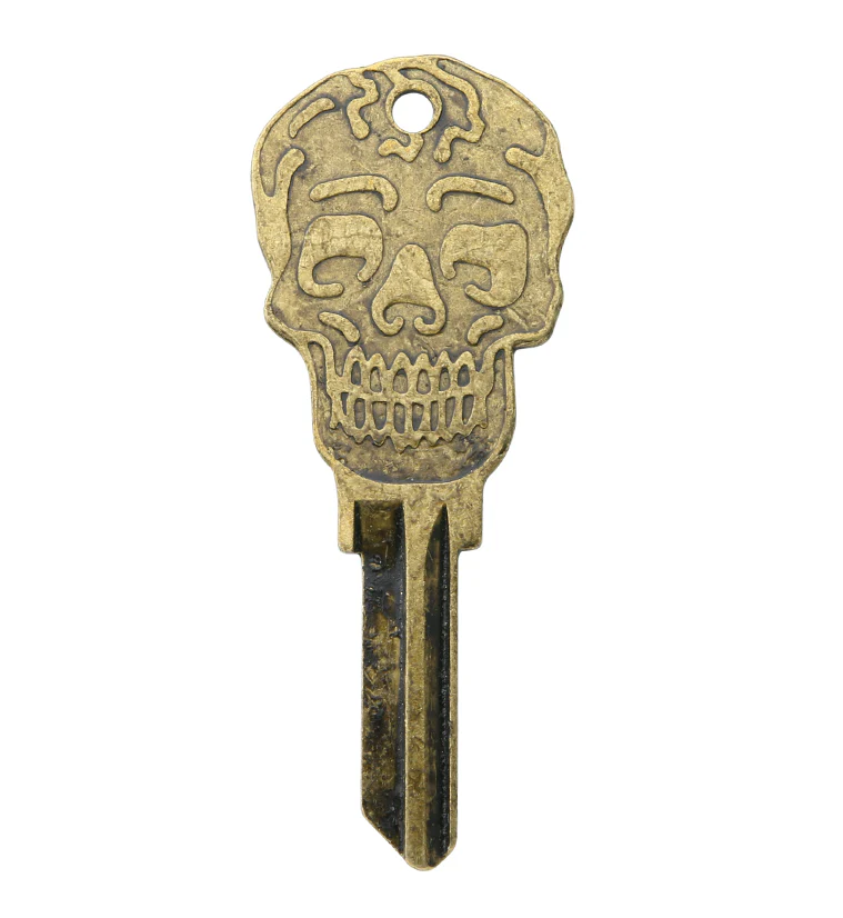 Skull Brass Key - Mrs Treak