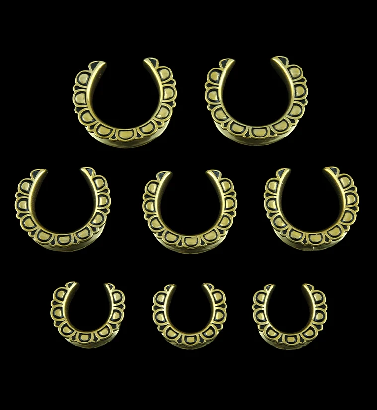 Gold PVD Petal Saddles - Mrs Treak