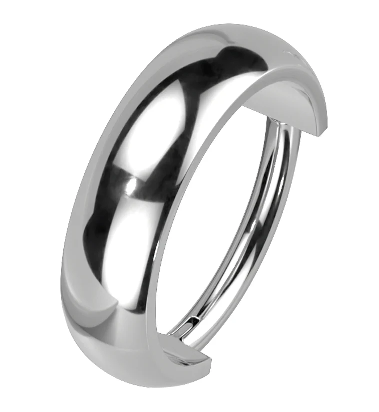Smooth Titanium Hinged Segment Ring - Mrs Treak