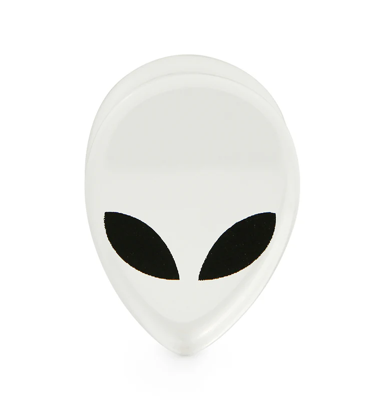 Clear Alien Glass Reverse Teardrops - Mrs Treak
