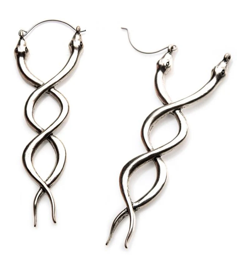 20G Twisted Snake Plug Hoops - Mrs Treak