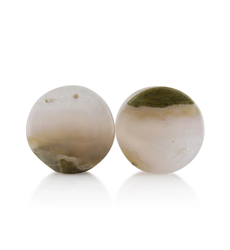 Blue Forest Petrified Wood Plugs 5-8 inch (16mm) Version 1 - Mrs Treak