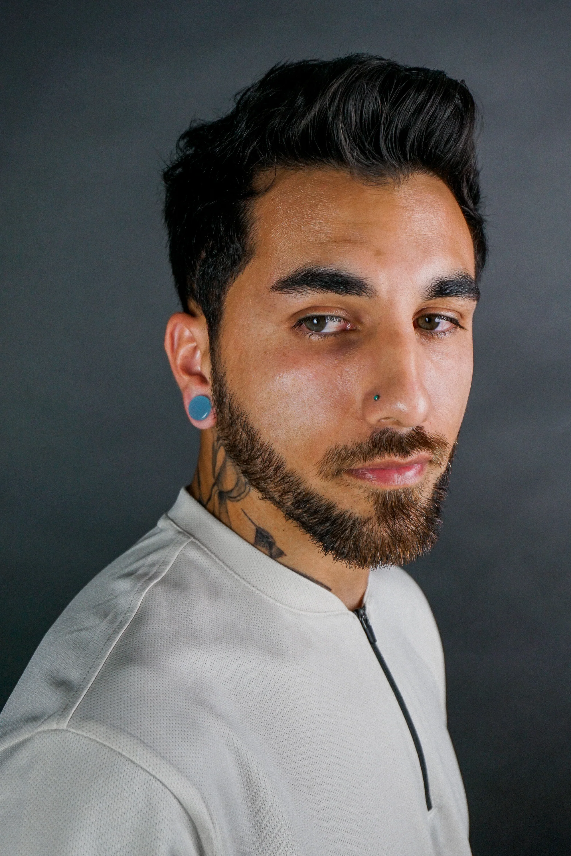 Sky Blue Glass Double Flare Plugs - Mrs Treak