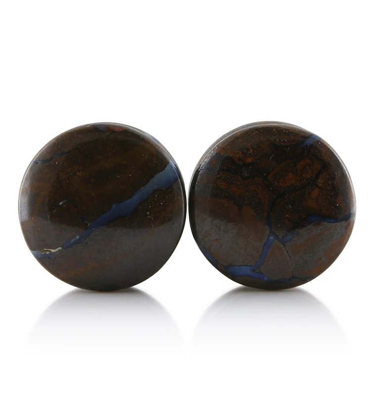 Boulder Opal Plugs 3-4