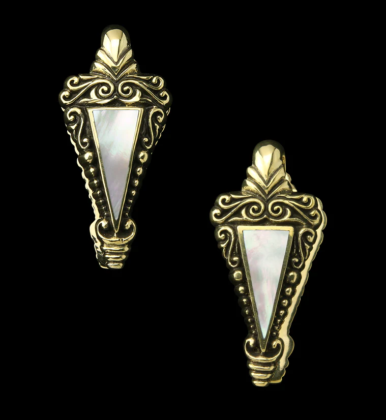 Dart MOP Brass Ear Weights - Mrs Treak