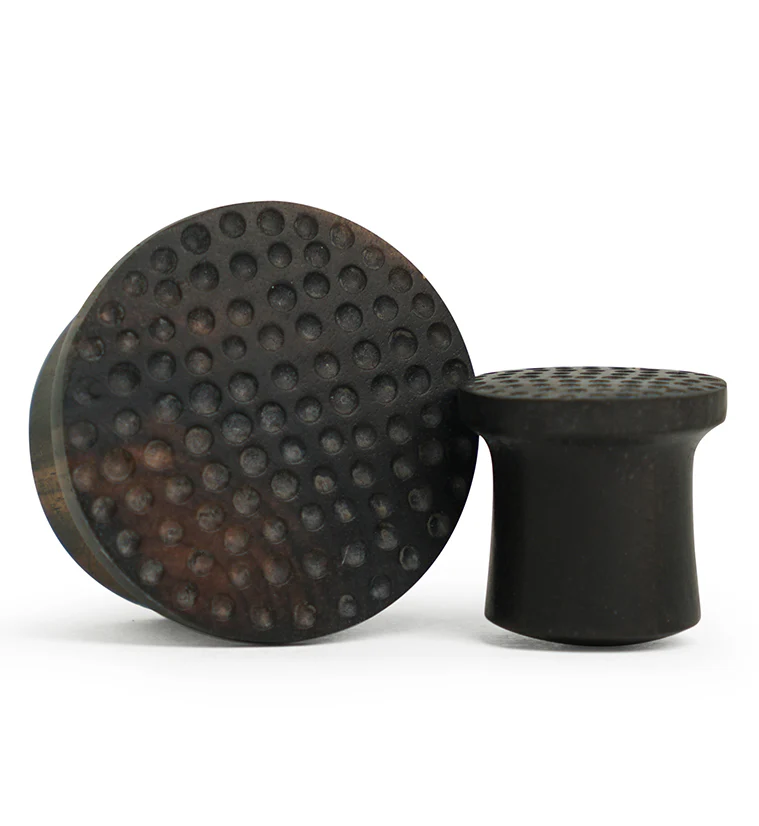 Hammered Areng Wood Mayan Flare Plugs - Mrs Treak