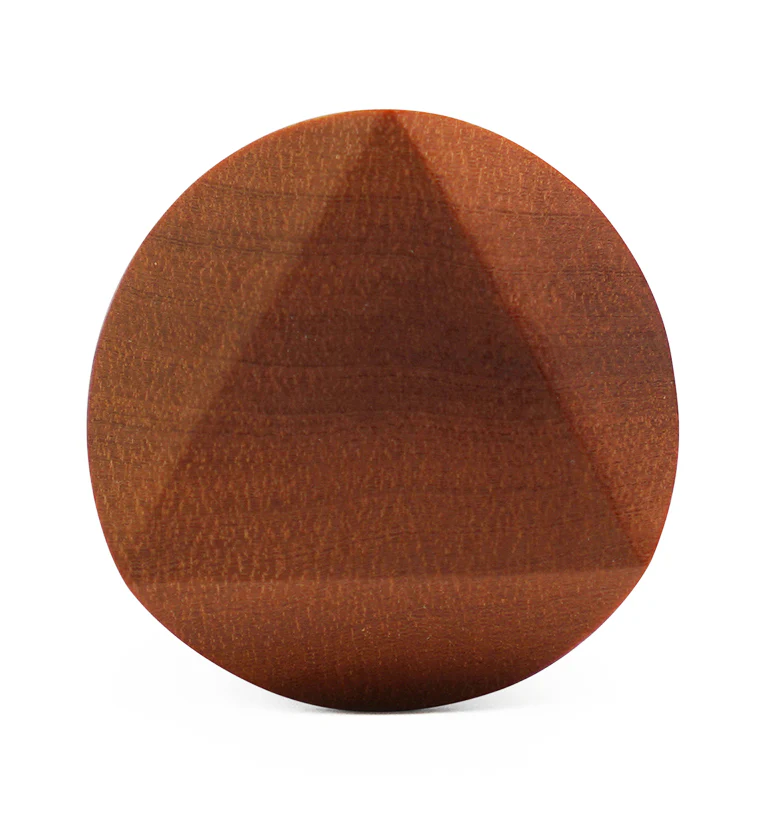 Saba Wood Embossed Triangle Plugs - Mrs Treak