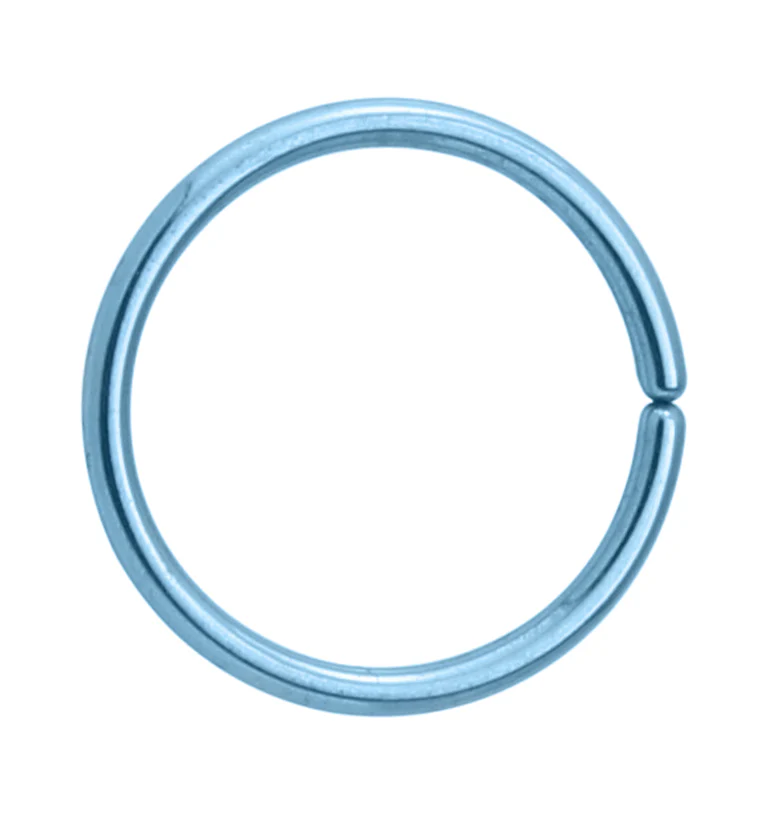 Light Blue Niobium Seamless Ring - Mrs Treak