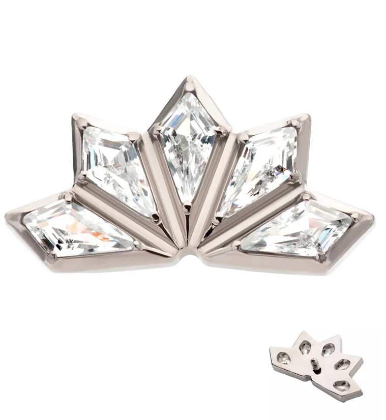 Fan CZ Internally Threaded Titanium Top - Mrs Treak