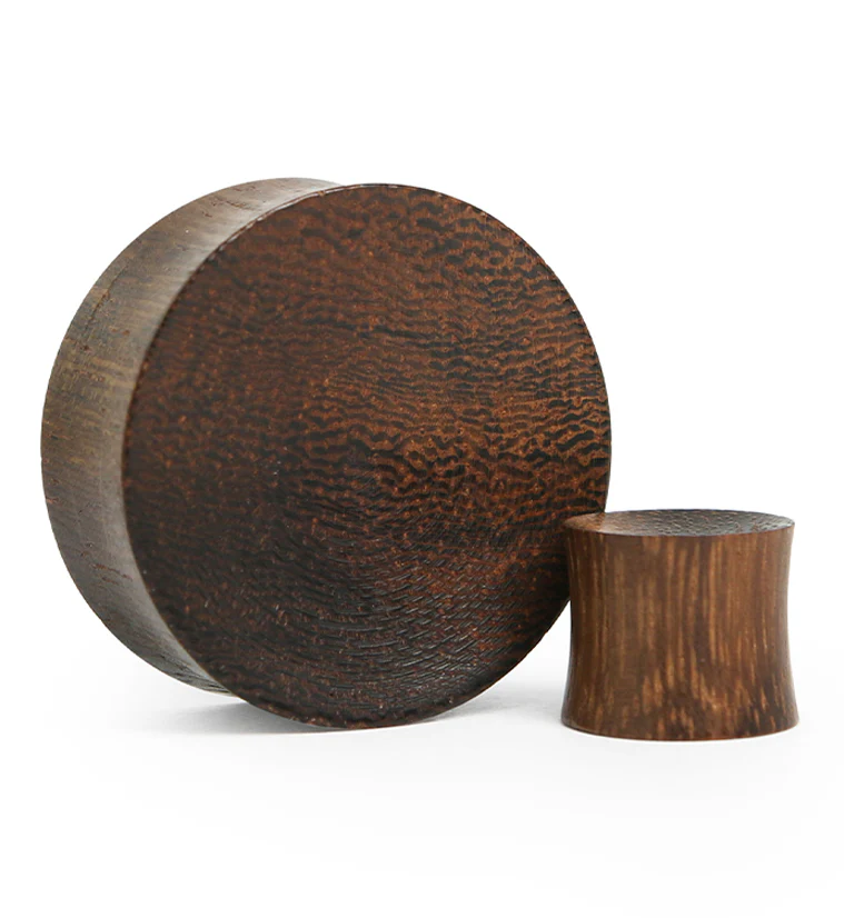 Concave Snake Wood Plugs - Mrs Treak