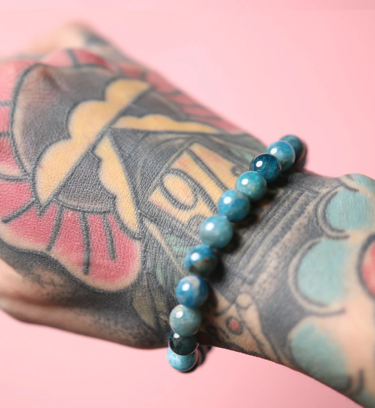 Apatite Stone Bracelet - Mrs Treak
