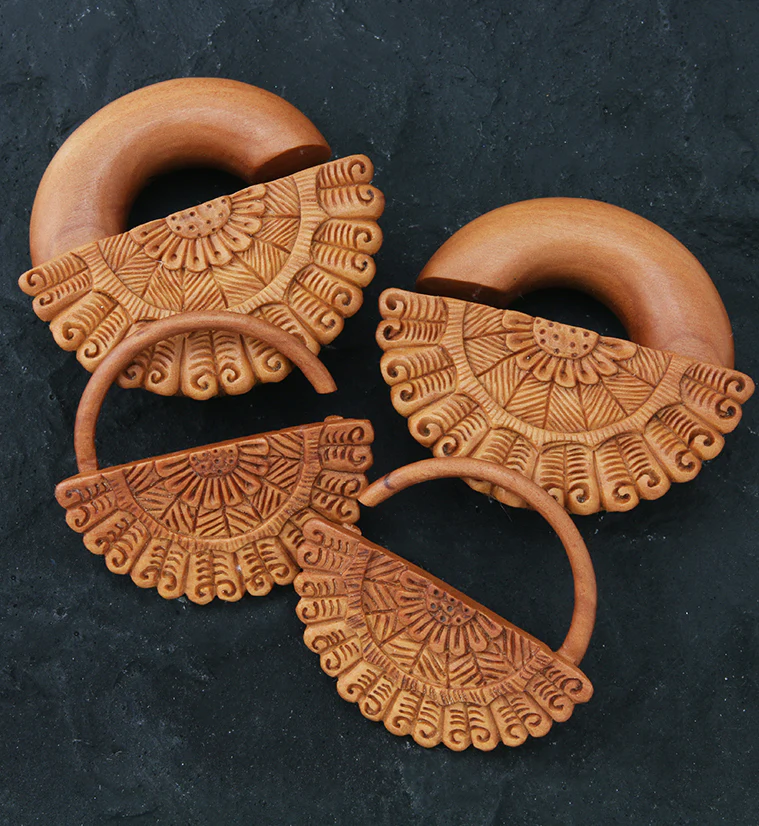Floret Fan Saba Wood Hangers - Mrs Treak