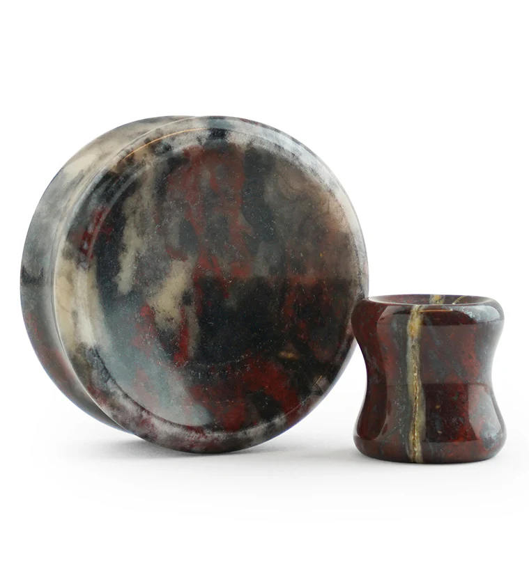 Concave Bloodstone Plugs - Mrs Treak