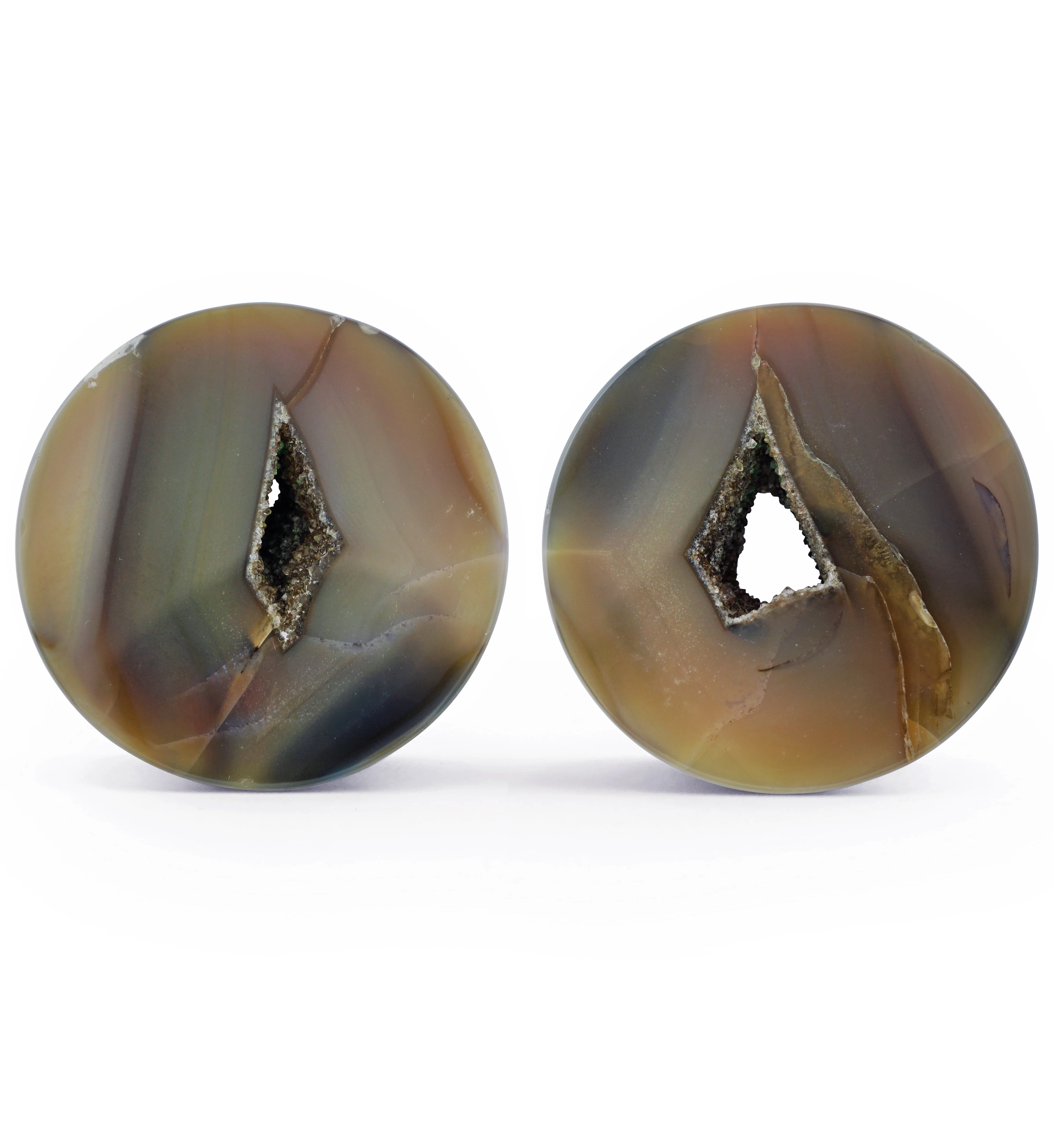 Timor Agate Double Flare Plugs 2