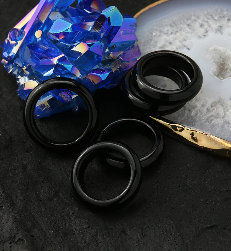 Black Obsidian Stone Ring - Mrs Treak