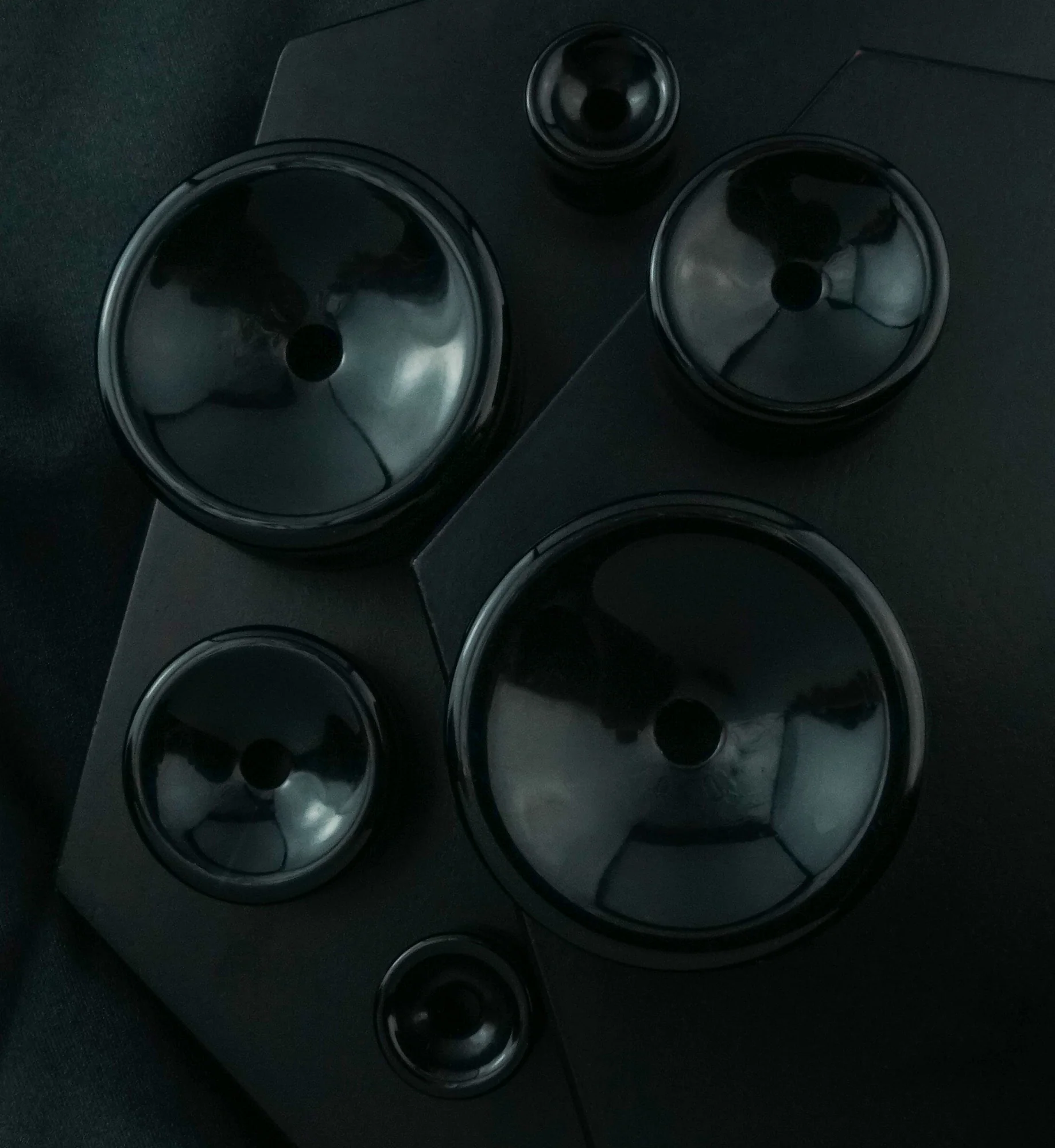 Black Obsidian Thick Wall Tunnels - Mrs Treak