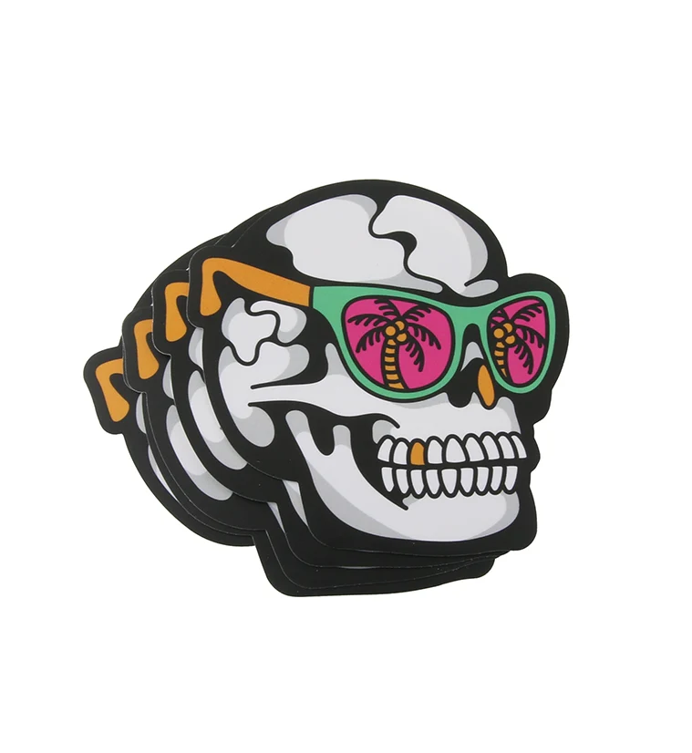 Vacation Skull Sticker Pack (4 pack) - Mrs Treak