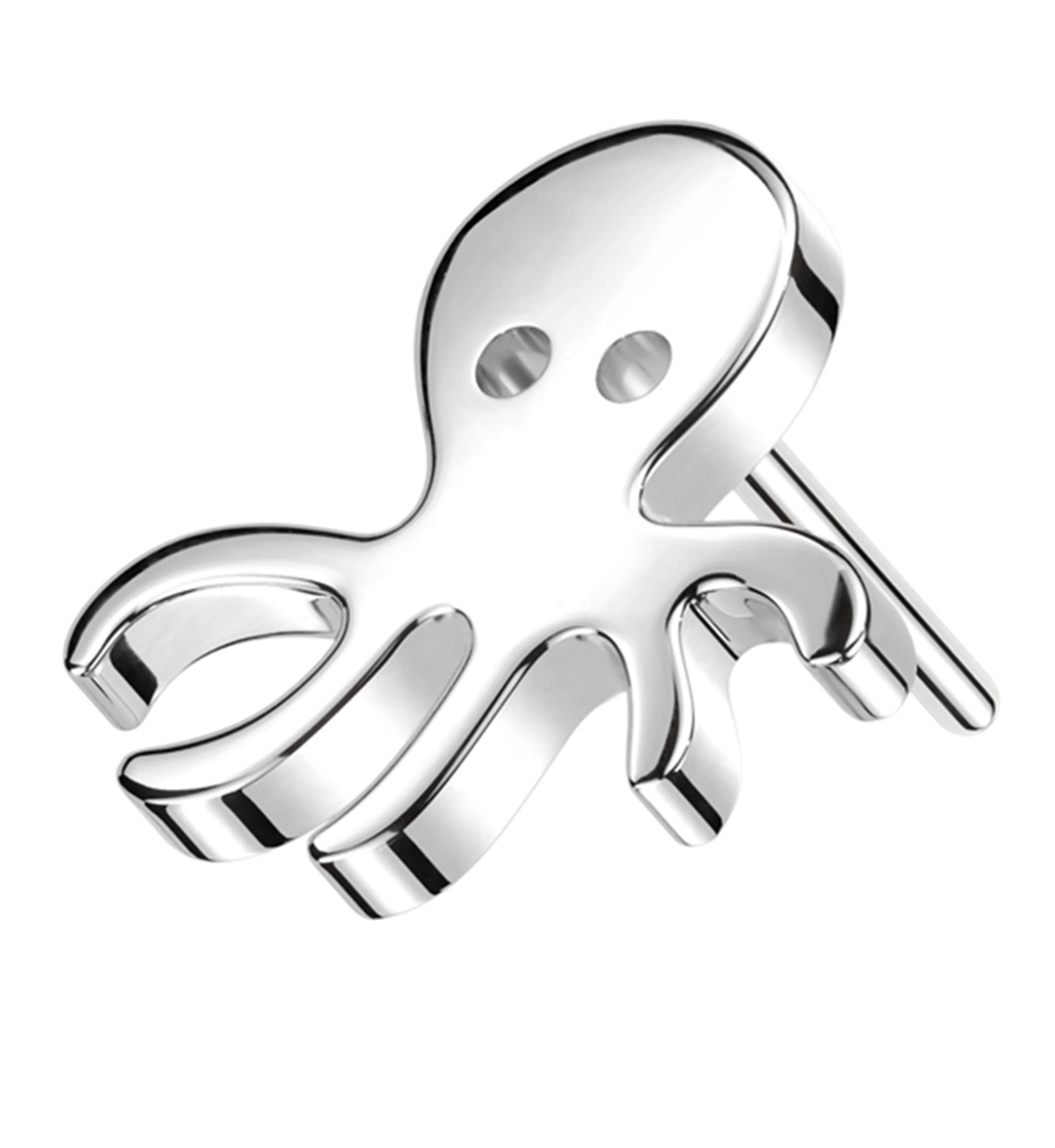 14kt White Gold Octopus Threadless Top - Mrs Treak