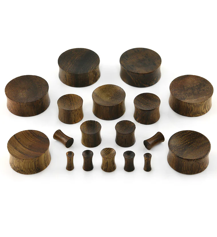 Concave Snake Wood Plugs - Mrs Treak