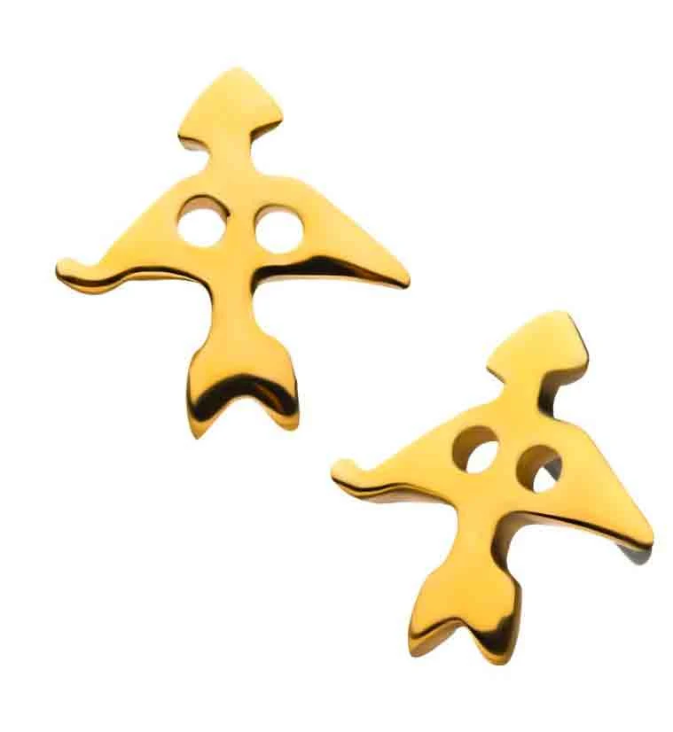 14kt Gold Sagittarius Zodiac Sign Threadless Top - Mrs Treak