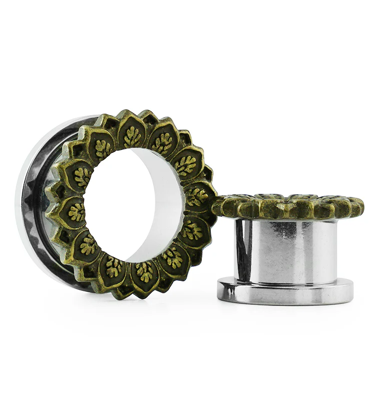 Golden Mandala Stainless Steel Tunnels - Mrs Treak