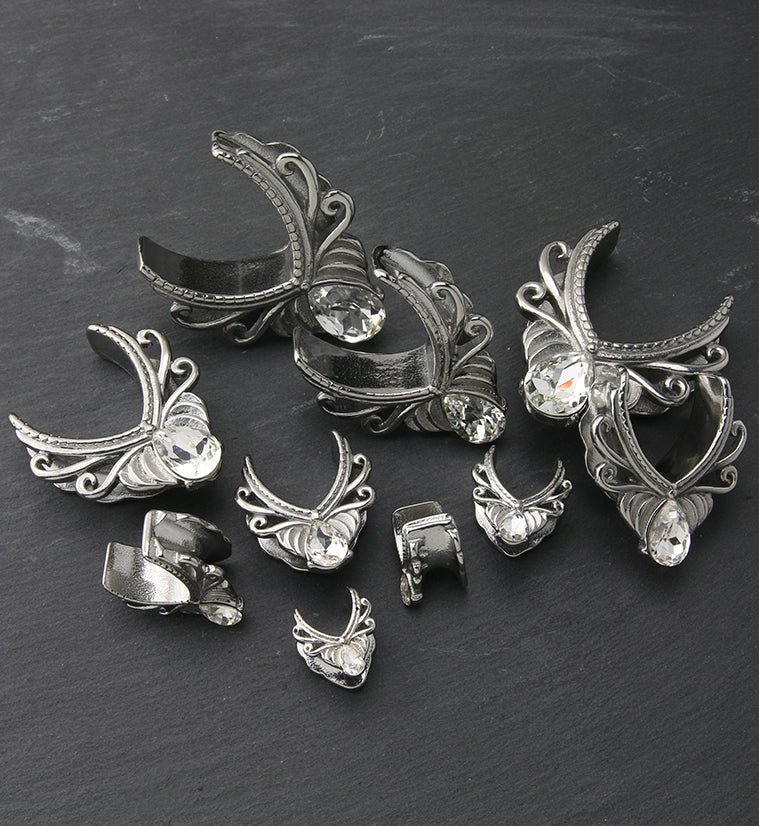 Gild Teardrop CZ Stainless Steel Saddles - Mrs Treak