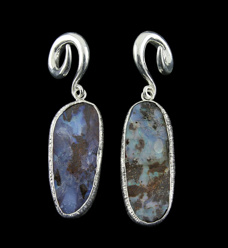 Boulder Opal Ear Weights Version 18 - Mrs Treak