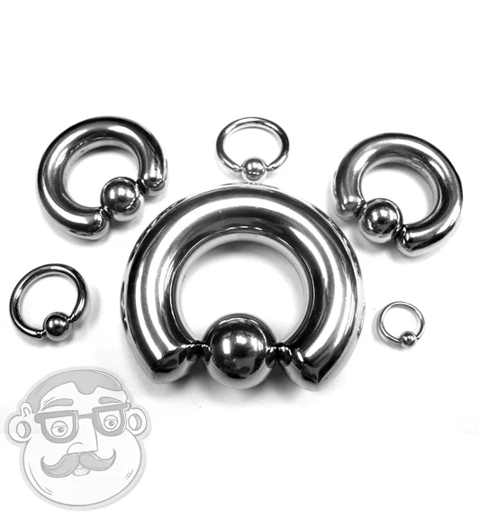 Stainless Steel Captive Ring - Mrs Treak