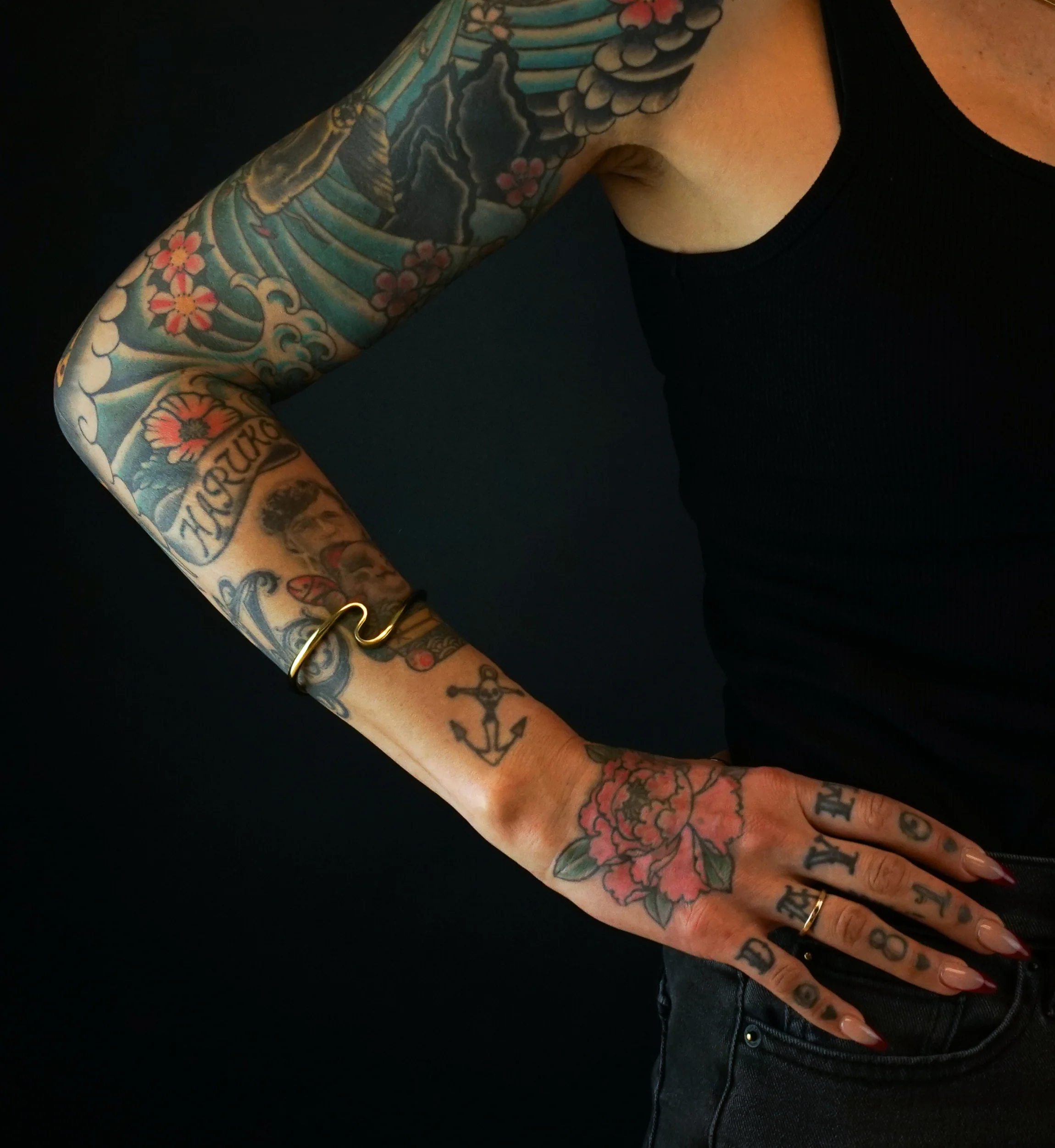 Obverse Brass Bangle - Mrs Treak