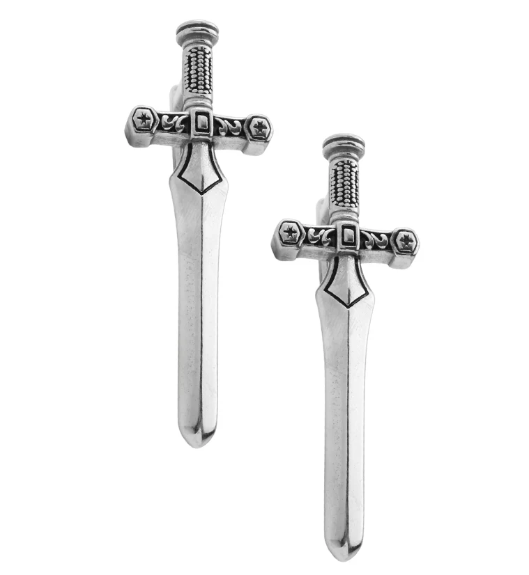 Dagger Stainless Steel Ear Weights - Mrs Treak