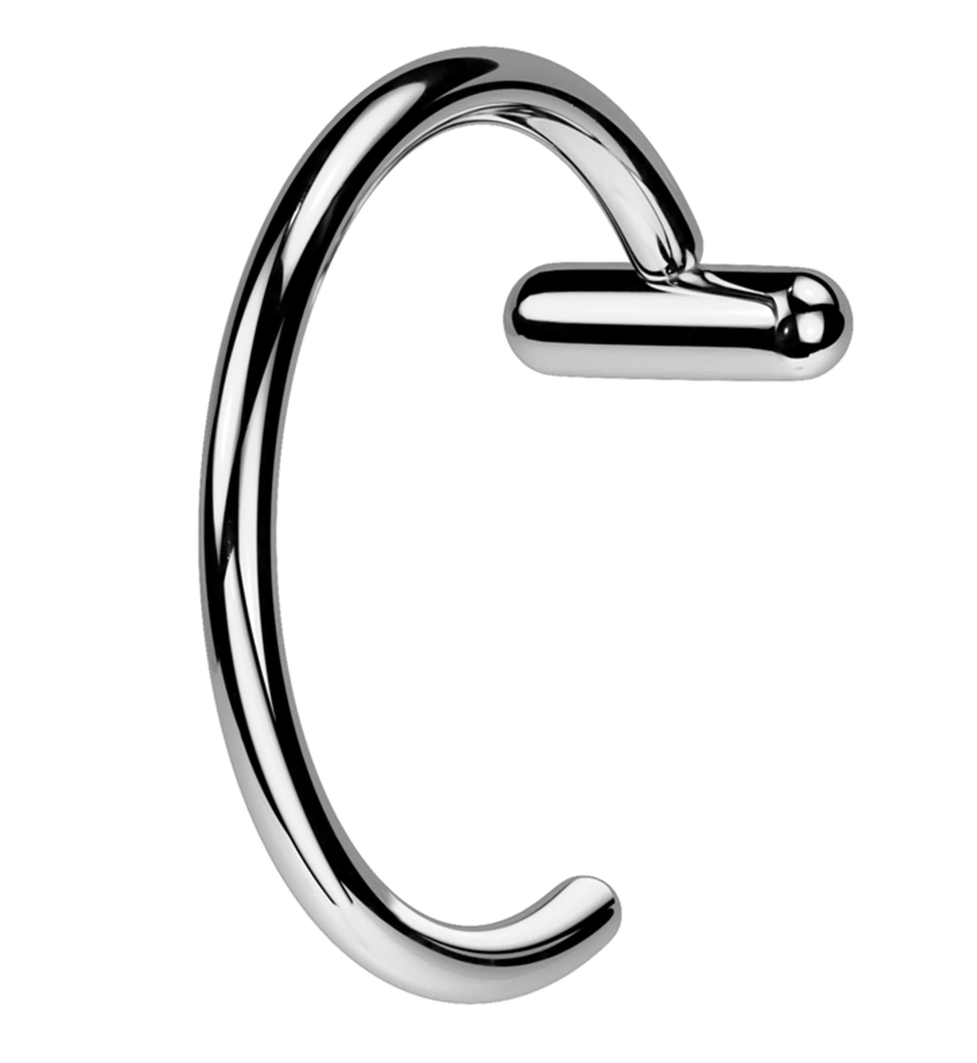 Bar Titanium Nose Hoop Ring - Mrs Treak