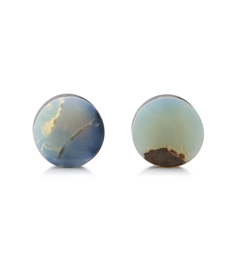 Boulder Opal Stone Plugs 00G (10mm) Version 2 - Mrs Treak