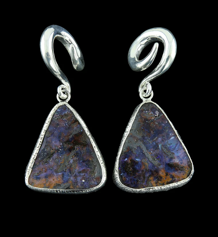 Boulder Opal Ear Weights Version 3 - Mrs Treak
