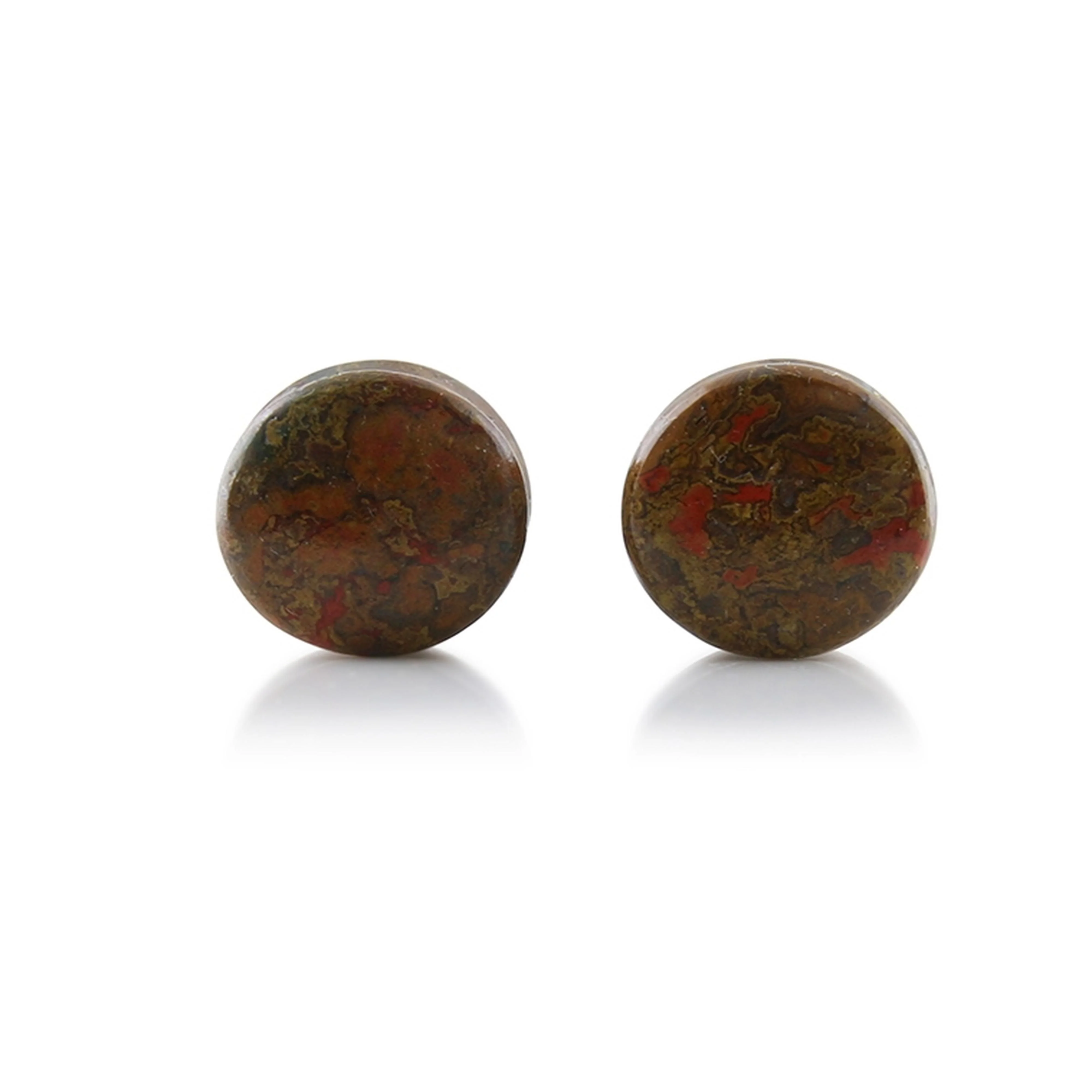 Moroccan Seam Agate Stone Plugs 00G (10.5mm) - Mrs Treak